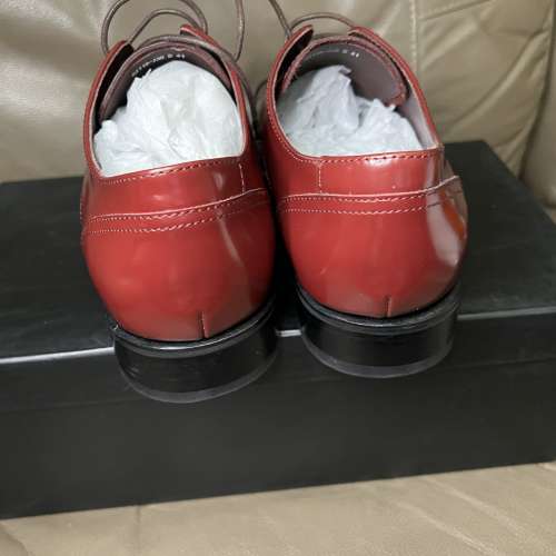 Varie 男裝棗紅啡色真皮皮鞋 41號（全新）（原價$2990