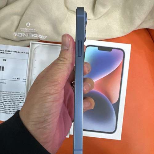 行貨 apple iPhone 14 Plus 128gb 藍色 100%電 全套 有單 2024年8月6日
