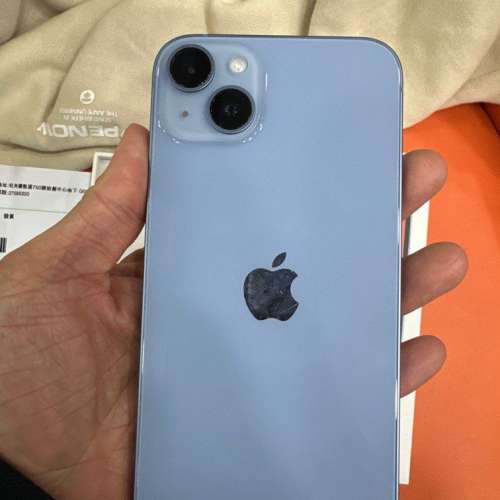行貨 apple iPhone 14 Plus 128gb 藍色 100%電 全套 有單 2024年8月6日
