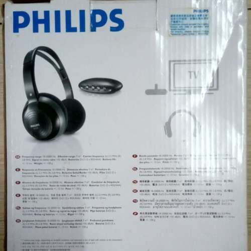 Philips Wireless Headphones SHC 1300 (TV 專用) (90% New)
