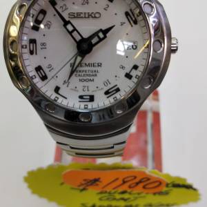 Vintage Seiko Perpetual Calendar GMT 10 years battery Quartz Watch