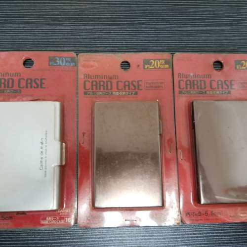鋁製 卡片盒 可容納 20 張卡片 Aluminum Card Case Wallet Holder Box Hold 20pcs ...