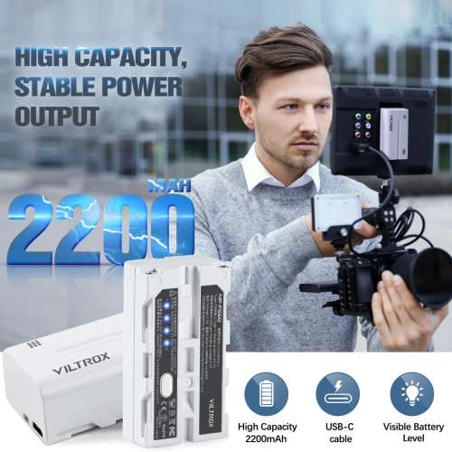 Viltrox L-Series NP-F550 / NP-570 Lithium-Ion Battery With USB Charger