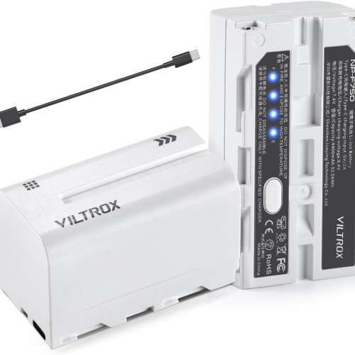 Viltrox SONY L-Series NP-F750 / NP-770 Type-C Input Lithium-Ion Battery With USB