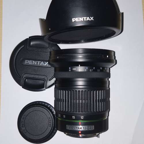 Pentax DA 12-24 f4  98%new非常新可加 mount 玩無反相機