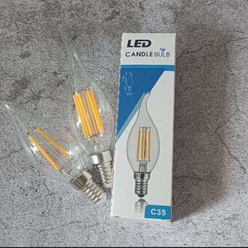 全新 E14 2W 4W LED 黃光 燈泡