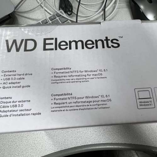 全新 Western Digital WD Elements 18TB 外置硬碟 可拆成NAS