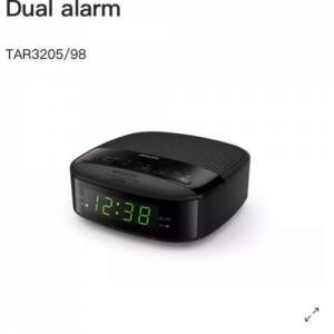 Brand New Philips Alarm Clock Radio FM +Warranty 全新飛利浦數碼鬧鐘收音機 TAR...
