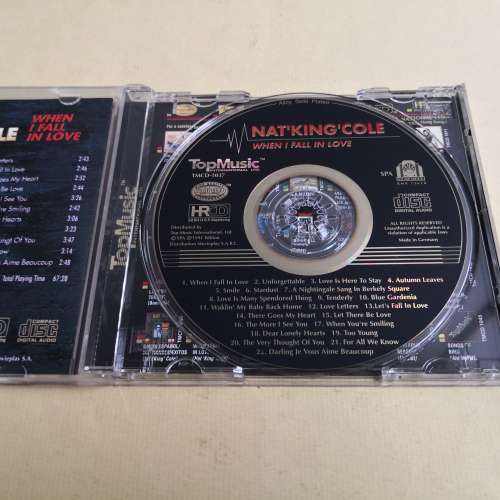 NAT KING COLE WHEN I FALL IN LOVE 24K金碟