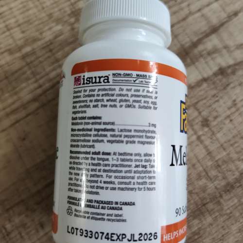 Melatonin 褪黑激素 3mg （90粒）