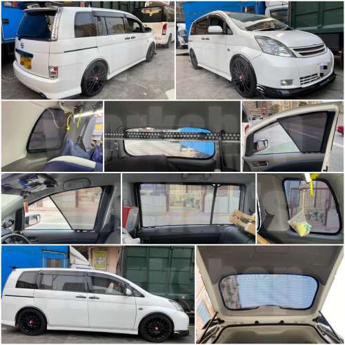 Toyota ISIS 全車磁石濾光窗網太陽擋