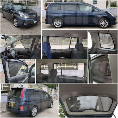 Toyota ISIS 全車磁石濾光窗網太陽擋