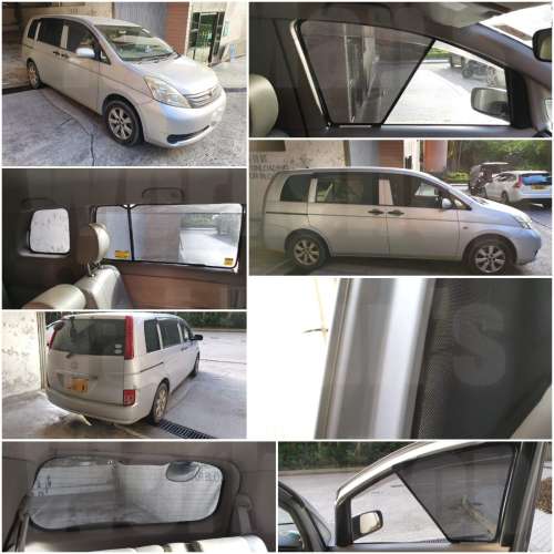 Toyota ISIS 全車磁石濾光窗網太陽擋