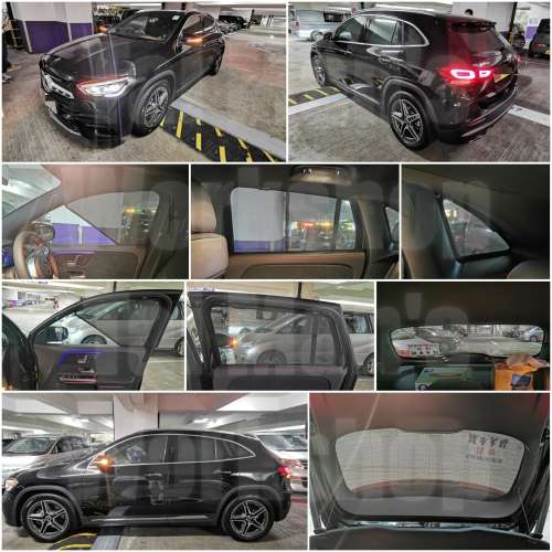 Benz GLA EQA 全車濾光窗網太陽擋