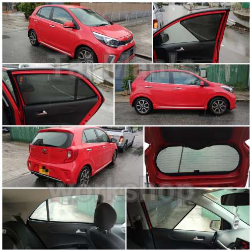KIA Morning 全車磁石濾光窗網太陽擋