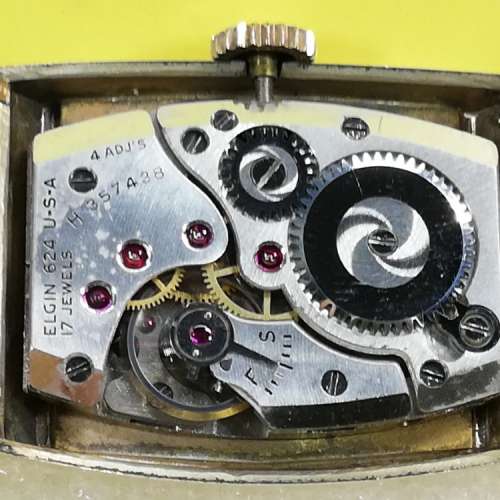 中古Elgin 機械上鏈腕錶