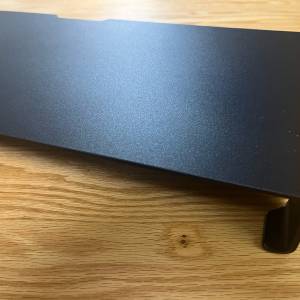 黑色桌面鋁合金電腦顯示器增高架鍵盤收納架