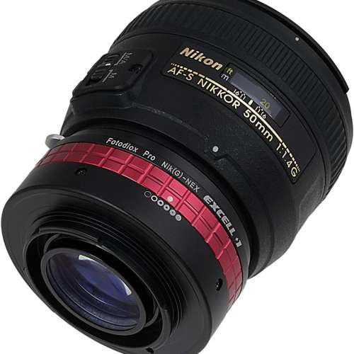 FotodioX Excell+1 Nikon F Lens To Sony Alpha E-Mount Lens Adapter 減焦增光接環