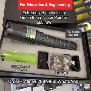 Laser Pointer Green Beam 500 mW Extremely High Visibility. 極高能見度 綠激光 ...