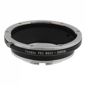 Fotodiox Pro Lens Mount Adapter - Mamiya 645 (M645) Mount Lenses to Sony Alpha A