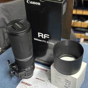 Canon RF 800mm F11 連 Lens hood 和 第三方鏡頭架