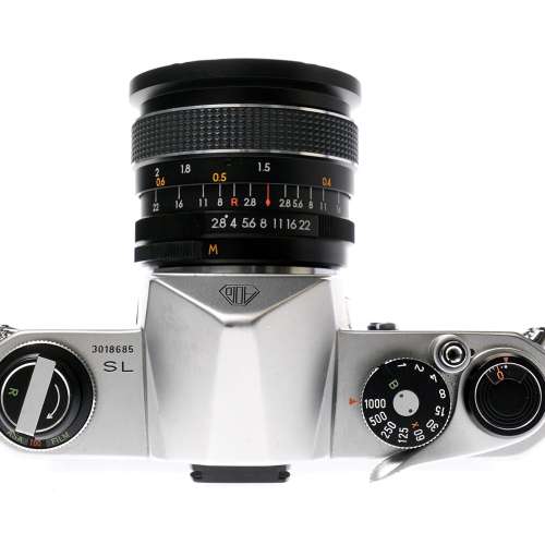 Pentax SL 35mm SLR Film Camera with Cosinon Auto 28mm F2.8 Lens