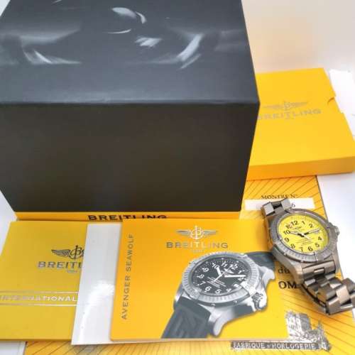 BREITLING AVENGER SEAWOLF 百年靈 44MM 3000M潛水錶 FULL SET 90%new