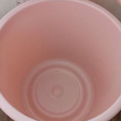 70%NEW 粉紅色 有蓋 塑膠 水桶