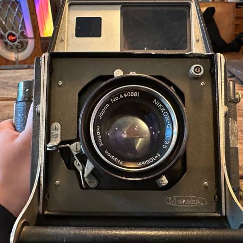 Marshall press + nikkor - Q 105mm f3.5
