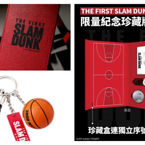 限量 THE FIRST SLAM DUNK 紀念珍藏八達通套裝,湘北高中 鑰匙圈