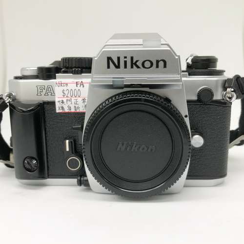 99% New Nikon FA 菲林相機，深水埗門市可購買