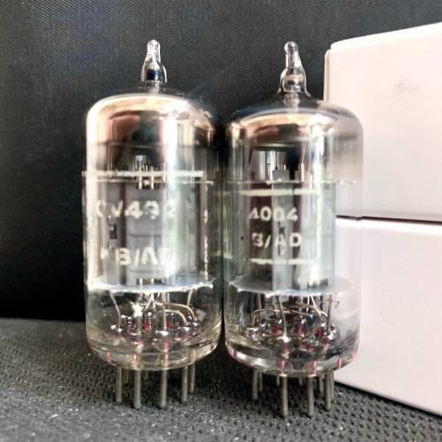 12AX7 CV492 CV4004 Brimar 寶馬軍用型號大圓環長屏1961 1962年英國製造有盒ECC83