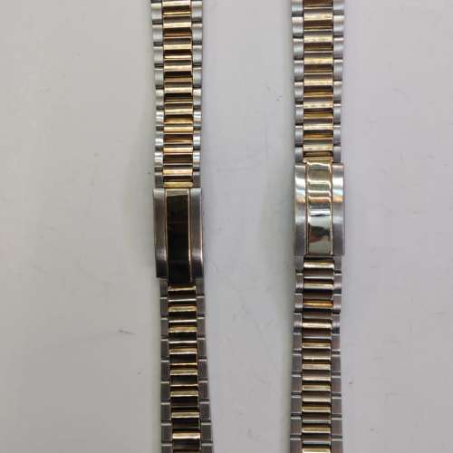 Vintage Bulova 12-14mm Stainless Steel &10K RGP Watch Band ( Each Pc每條).
