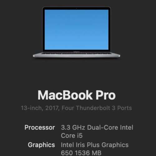 Macbook Pro 13” 2017 Touch Bar i5 16G 512G SSD with Box