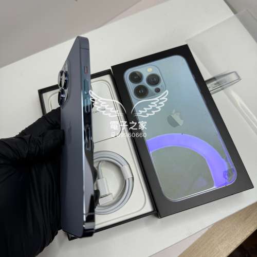 (新機一樣😍13pro )Apple Iphone 13 pro 256 天峰藍  😍歡迎使用消費券🤭  雙卡 實...