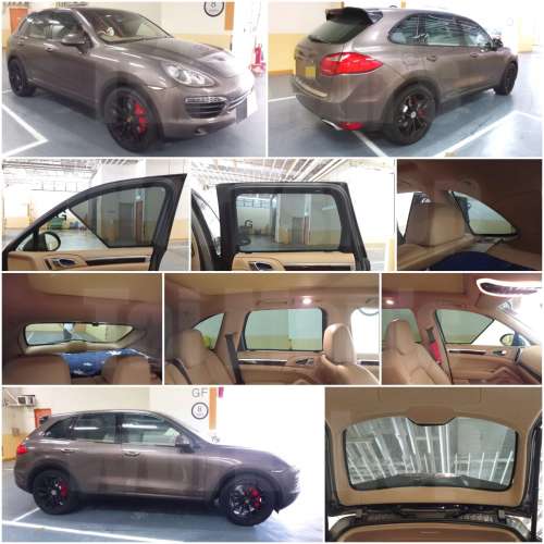 Porsche Cayenne 全車磁石濾光窗網太陽擋