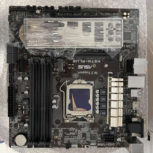 二手 ASUS H97M-PLUS H97 DDR3 LGA1150 MATX MB