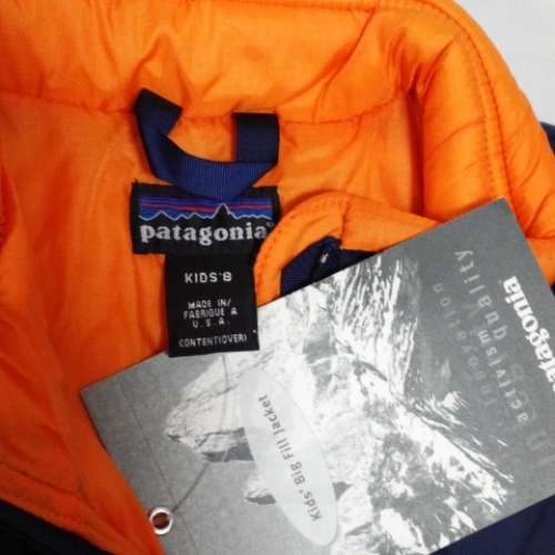 Made in USA 美國制 New with Tag Patagonia Kids' Big Fill Jacket 深藍 超暖 Not ...