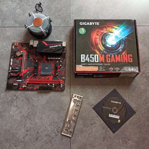 AMD   3600  +    B450M Gaming 連背板