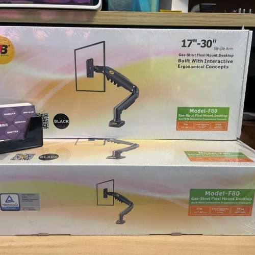 NB F80 桌上型氣壓式顯示器旋轉支架 🔥實體門市現貨自取/順豐到付即日發🔥