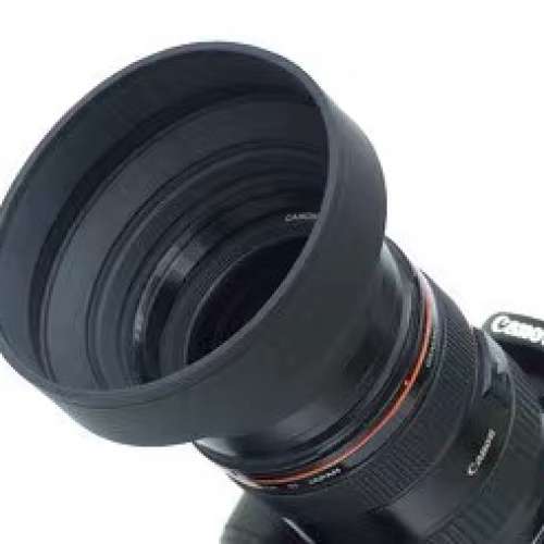 橡膠螺口。折疊遮光罩 77mm 三用罩 (廣角/中焦/長焦)