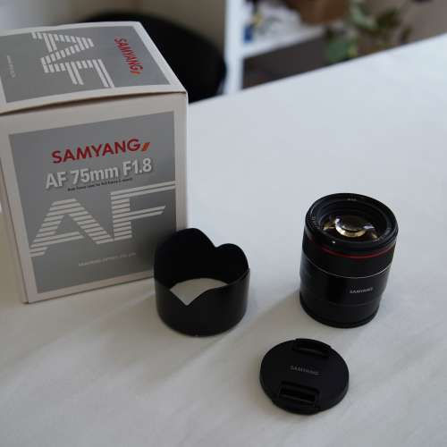 接近全新 Samyang 75mm f1.8 for sony FE (非 65mm / 85mm ）