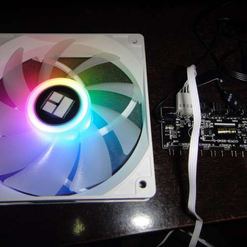 ARGB控制器 風扇控制器 可拖6把ARGB 風扇 送一把風扇