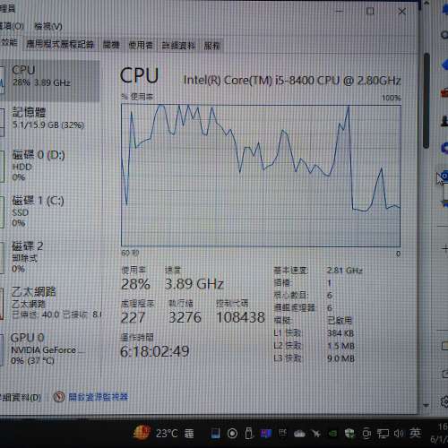 GIGABYTE B360M D3H MATX 100%work有盒