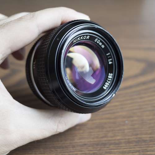 Nikon F with Nikkor 50mm F/1.4 K version