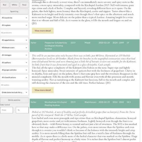 2019 Keller Abts Erde Riesling Auslese GoldKapsel JR19.5分 德國 凱勒 金頂 特...