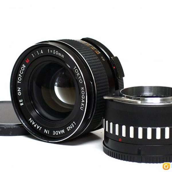 Topcon RE GN Topcor M 50mm f/1.4 + NEX 接環