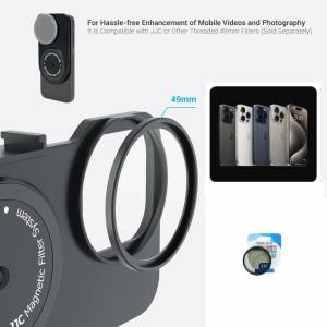 JJC Magnetic Lens Filter Kit With CPL Circular Polarizer Filter For iPhone 15