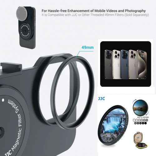 Magnetic Lens Filter Kit With 49mm Variable Neutral Density Filter ND2-2000