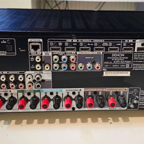 Demon AVR-2700H 7.2聲道8k AV擴音機